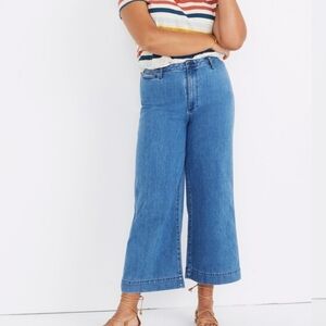 Madewell Emmett Wide Leg Crop Jeans in Rosalie Blue Size 31